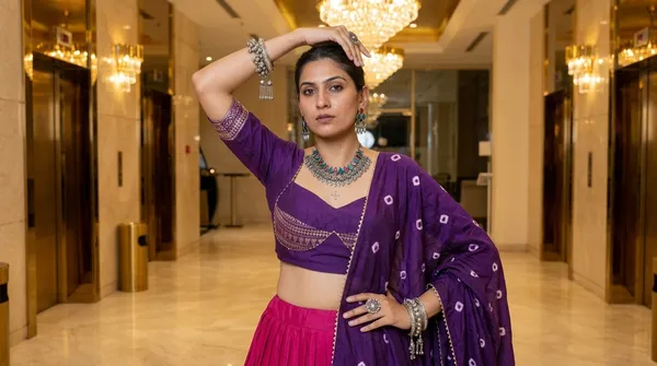 Pink_Dola_Silk_Bandhani_Print_Lehenga_Choli_For_Women