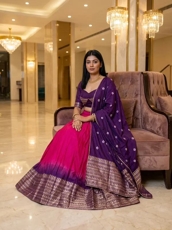 Pink_Dola_Silk_Bandhani_Print_Lehenga_Choli_For_Women