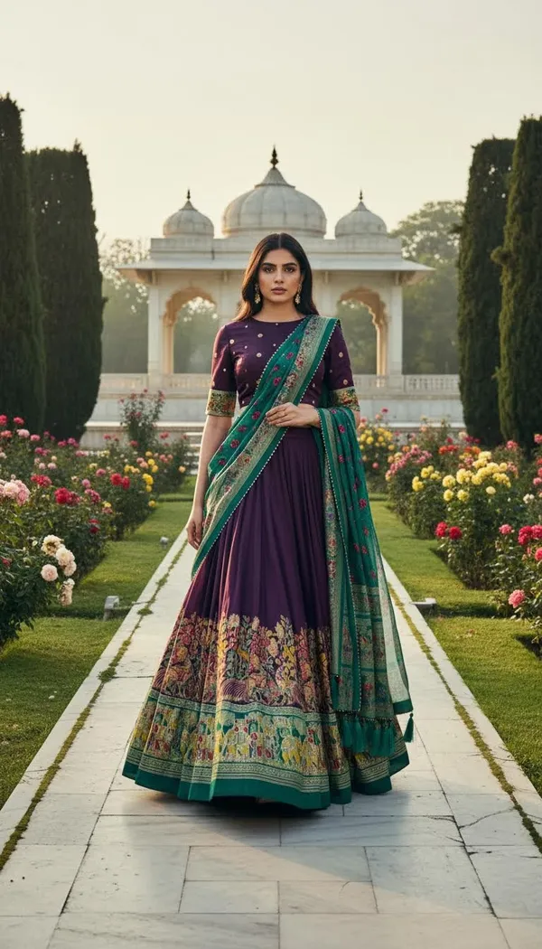 Purple_Dola_Silk_Patola_Print_Lehenga_Choli_For_Women