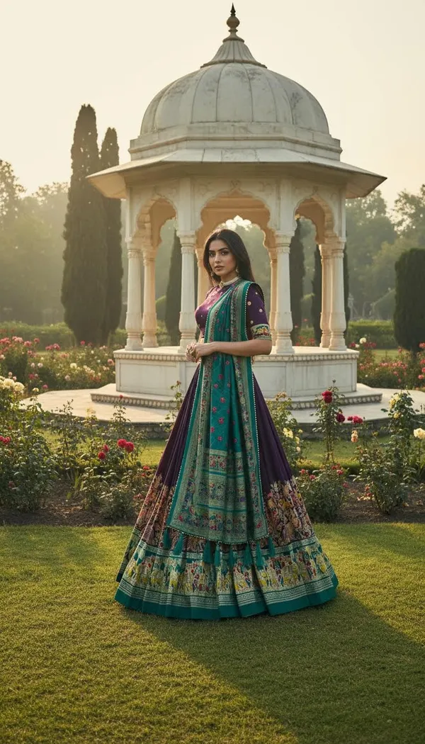 Purple_Dola_Silk_Patola_Print_Lehenga_Choli_For_Women