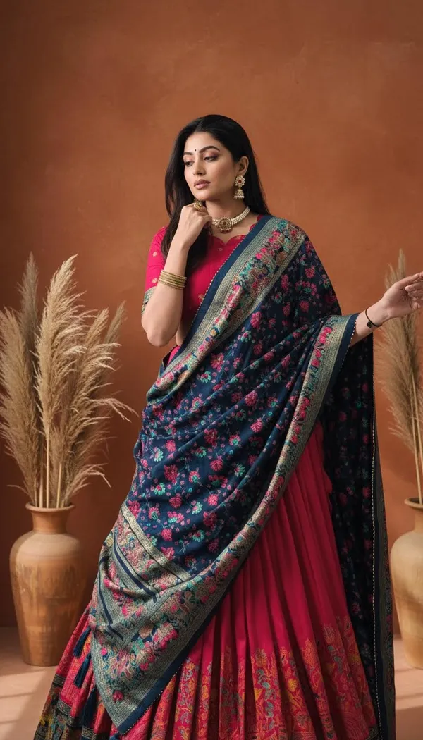 Red_Dola_Silk_Patola_Print_Lehenga_Choli_For_Women