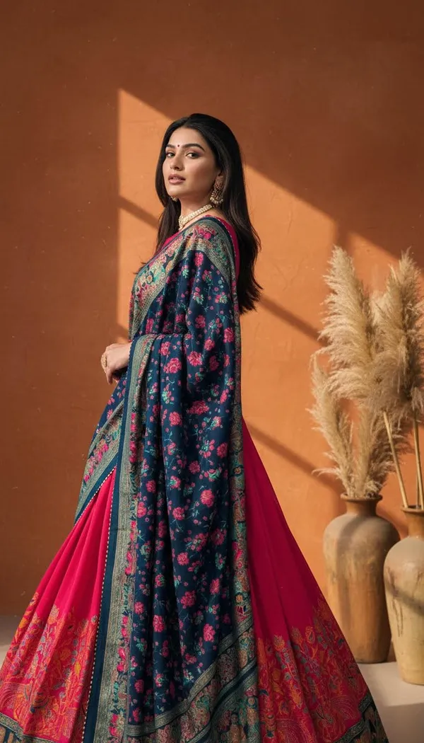 Red_Dola_Silk_Patola_Print_Lehenga_Choli_For_Women