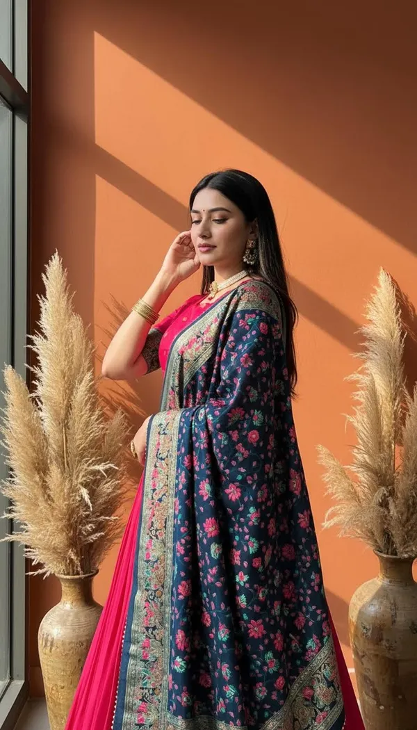 Red_Dola_Silk_Patola_Print_Lehenga_Choli_For_Women
