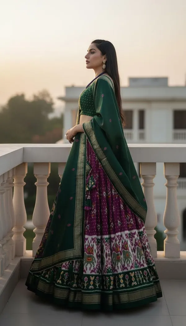 Purple_Dola_Silk_Patola_Print_Lehenga_Choli_For_Women