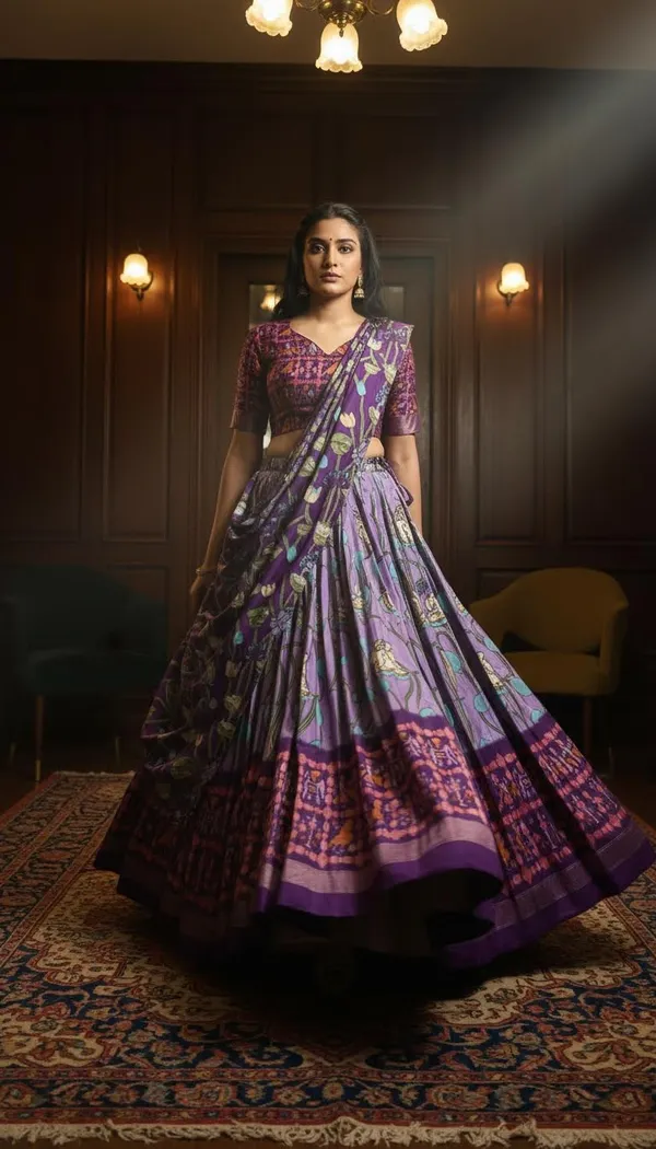 Lavender_Dola_Silk_Patola_Print_Lehenga_Choli_For_Women