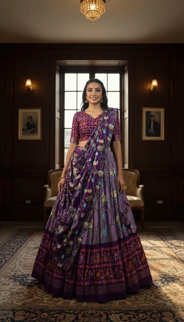 Lavender_Dola_Silk_Patola_Print_Lehenga_Choli_For_Women
