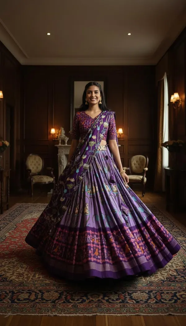 Lavender_Dola_Silk_Patola_Print_Lehenga_Choli_For_Women
