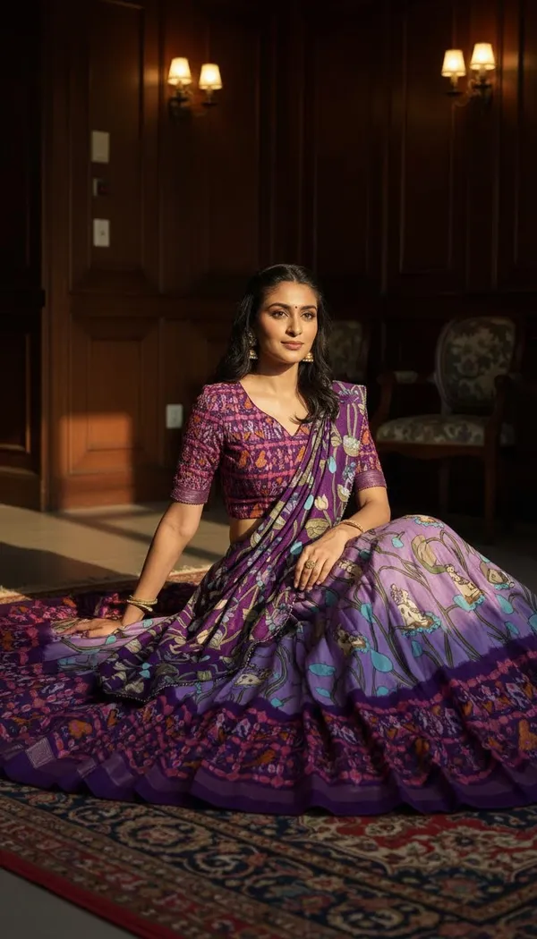 Lavender_Dola_Silk_Patola_Print_Lehenga_Choli_For_Women