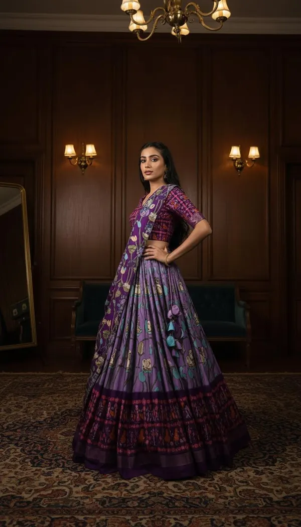 Lavender_Dola_Silk_Patola_Print_Lehenga_Choli_For_Women