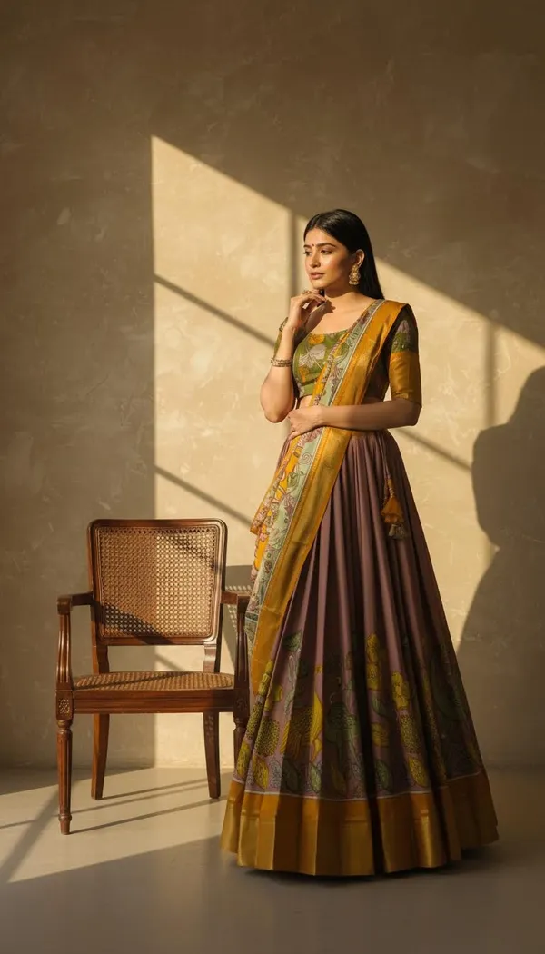 Peach_Dola_Silk_Patola_Print_Lehenga_Choli_For_Women