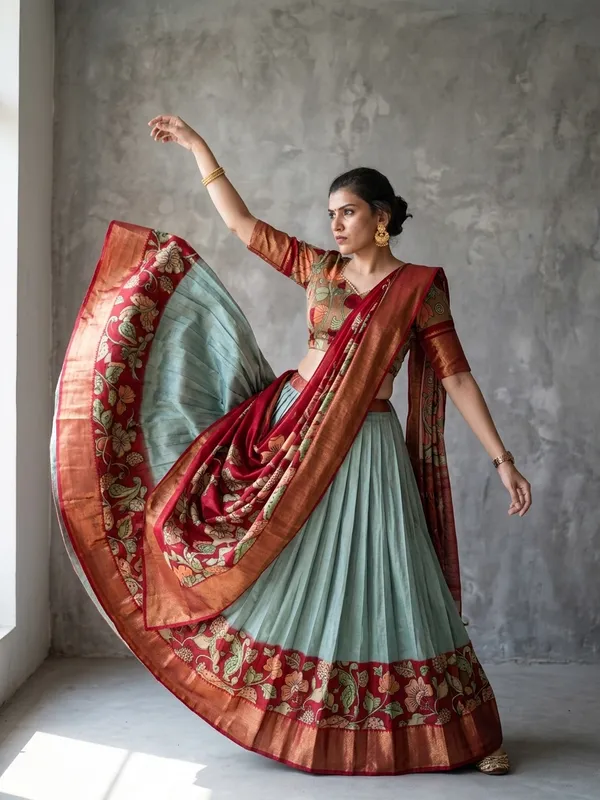 Pista_Dola_Silk_Patola_Print_Lehenga_Choli_For_Women