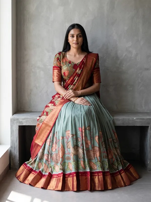 Pista_Dola_Silk_Patola_Print_Lehenga_Choli_For_Women