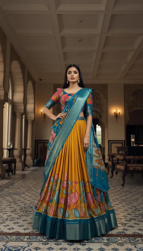 Yellow_Dola_Silk_Patola_Print_Lehenga_Choli_For_Women