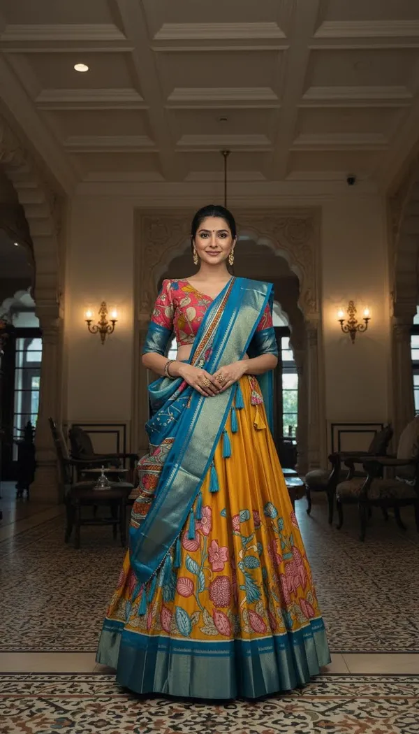 Yellow_Dola_Silk_Patola_Print_Lehenga_Choli_For_Women