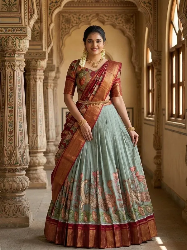 Pista_Green_Dola_Silk_Patola_Print_Lehenga_Choli_For_Women