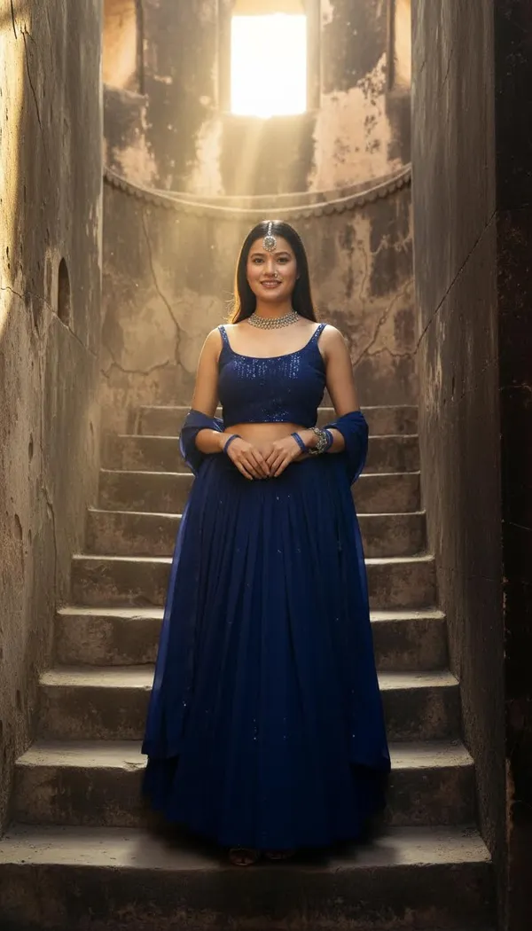 Navy_Blue_Georgette_Embroidered_Semi-Stitched_Lehenga_Choli_For_Women