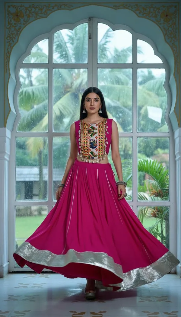 Pink_Rayon_Gamthi_Work_Lehenga_Choli_For_Women