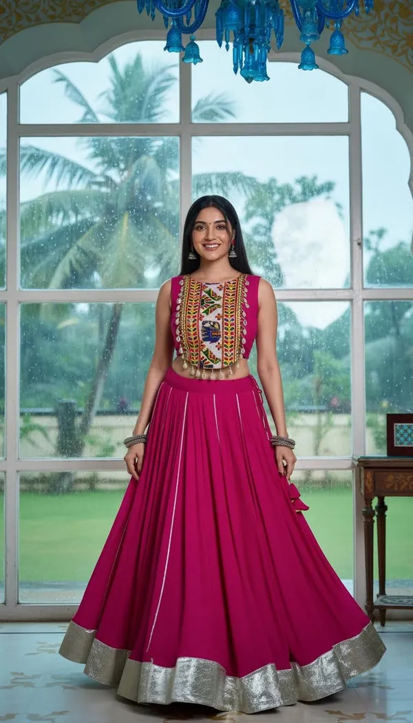 Pink_Rayon_Gamthi_Work_Lehenga_Choli_For_Women