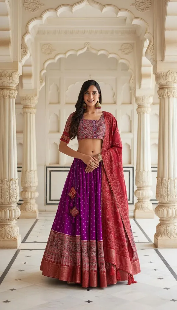 Purple_Dola_Silk_Patola_Foil_Print_Lehenga_Choli_For_Women