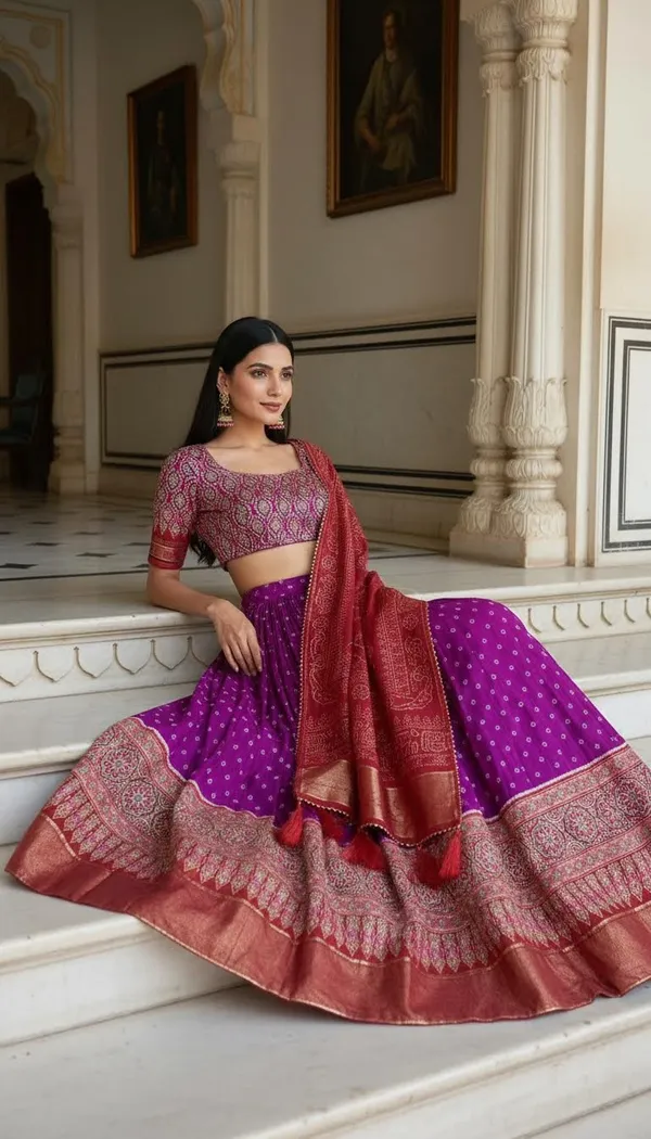 Purple_Dola_Silk_Patola_Foil_Print_Lehenga_Choli_For_Women