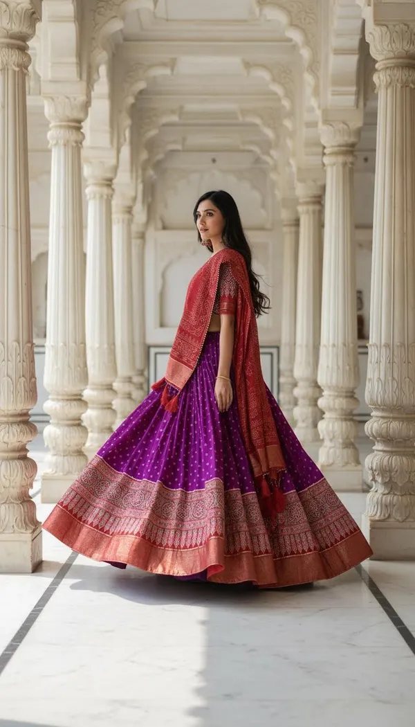 Purple_Dola_Silk_Patola_Foil_Print_Lehenga_Choli_For_Women
