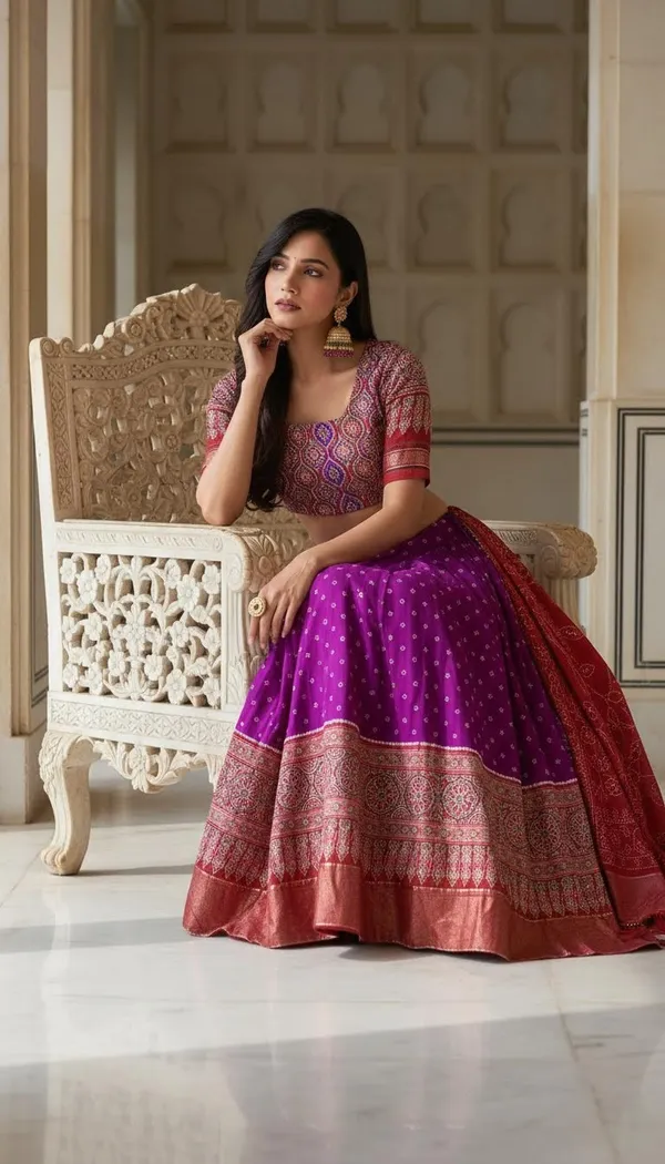 Purple_Dola_Silk_Patola_Foil_Print_Lehenga_Choli_For_Women