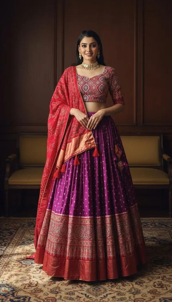 Purple_Dola_Silk_Patola_Foil_Print_Lehenga_Choli_For_Women