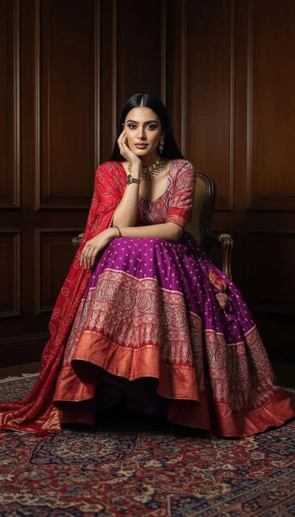 Purple_Dola_Silk_Patola_Foil_Print_Lehenga_Choli_For_Women