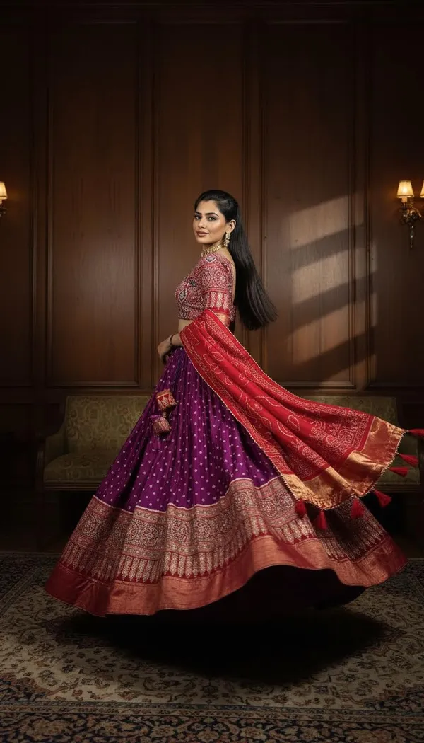 Purple_Dola_Silk_Patola_Foil_Print_Lehenga_Choli_For_Women