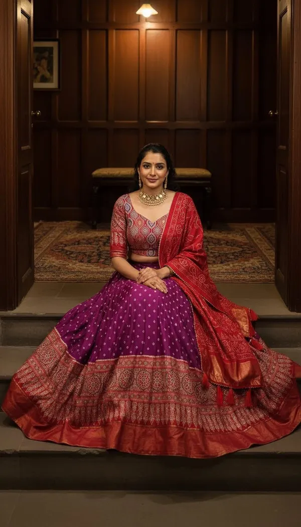 Purple_Dola_Silk_Patola_Foil_Print_Lehenga_Choli_For_Women