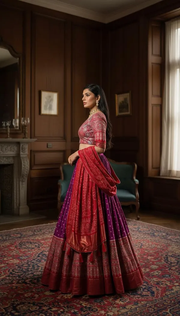 Purple_Dola_Silk_Patola_Foil_Print_Lehenga_Choli_For_Women