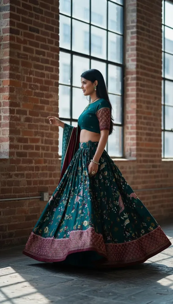 Rama_Dola_Silk_Patola_Foil_Print_Lehenga_Choli_For_Women