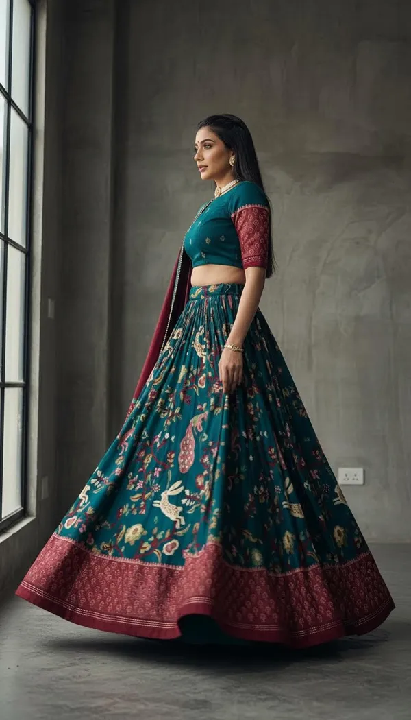 Rama_Dola_Silk_Patola_Foil_Print_Lehenga_Choli_For_Women