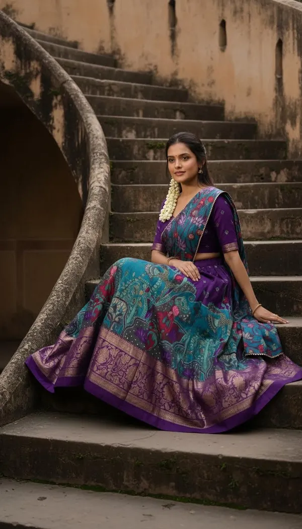 Purple_Dola_Silk_Patola_Foil_Print_Lehenga_Choli_For_Women