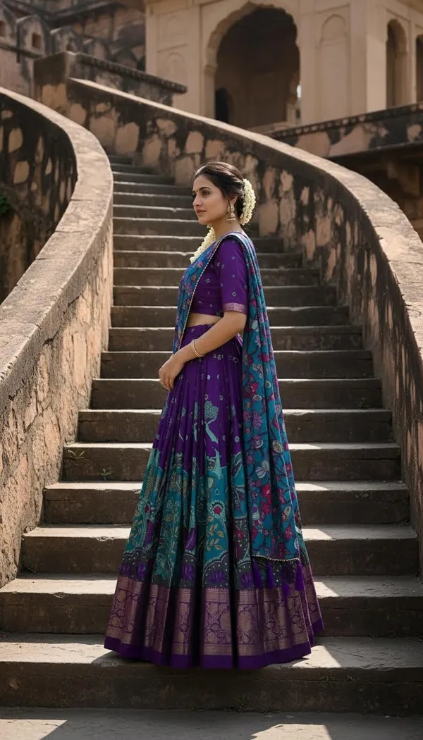 Purple_Dola_Silk_Patola_Foil_Print_Lehenga_Choli_For_Women