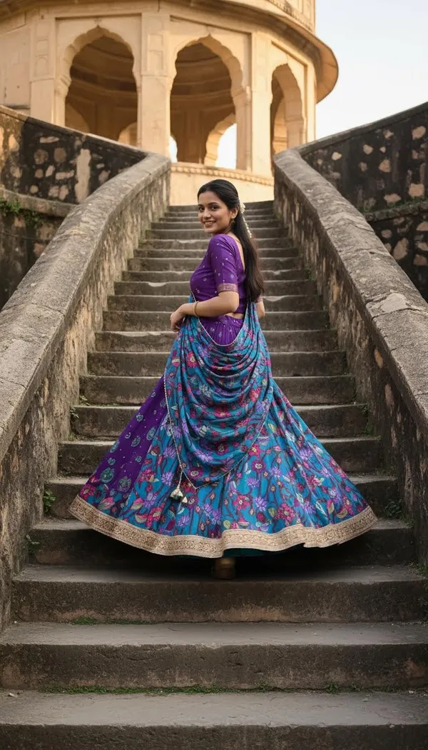 Purple_Dola_Silk_Patola_Foil_Print_Lehenga_Choli_For_Women