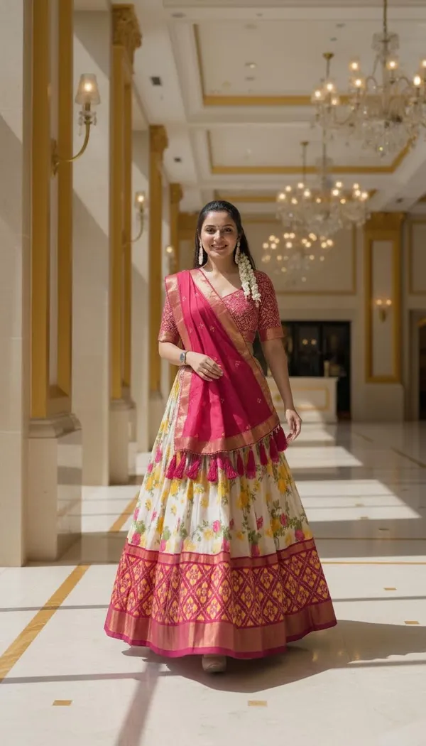 Pink_Dola_Silk_Patola_Foil_Print_Lehenga_Choli_For_Women