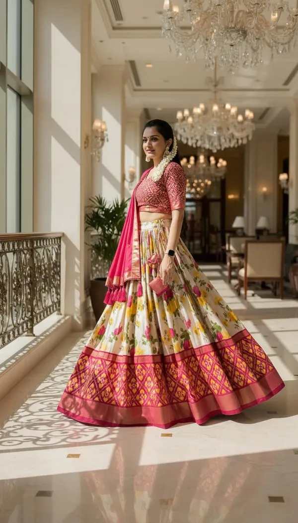 Pink_Dola_Silk_Patola_Foil_Print_Lehenga_Choli_For_Women