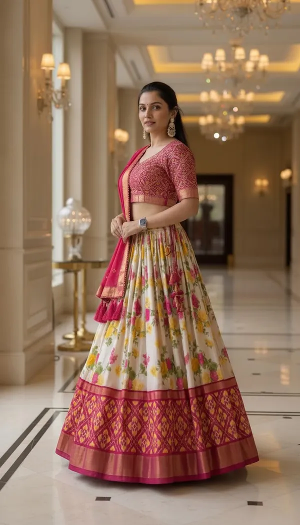 Pink_Dola_Silk_Patola_Foil_Print_Lehenga_Choli_For_Women