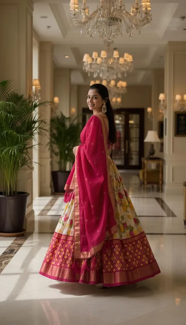 Pink_Dola_Silk_Patola_Foil_Print_Lehenga_Choli_For_Women