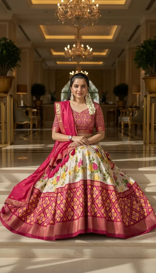 Pink_Dola_Silk_Patola_Foil_Print_Lehenga_Choli_For_Women