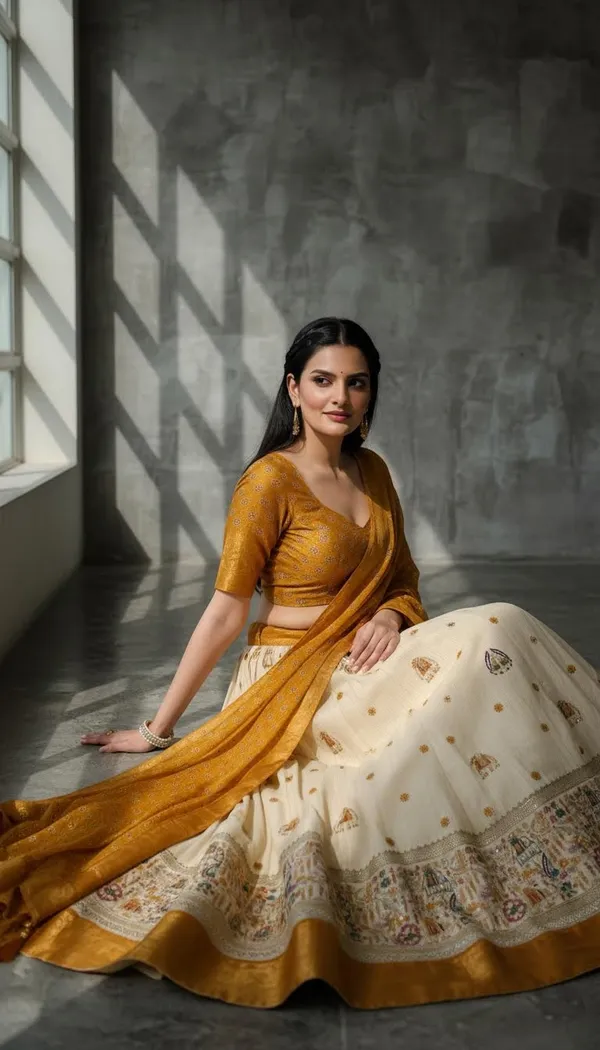 Yellow_Dola_Silk_Jacquard_Lehenga_Choli_For_Women
