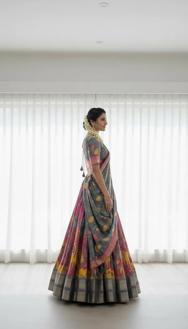 Pink_Dola_Silk_Patola_Print_Foil_Work_Lehenga_Choli_For_Women