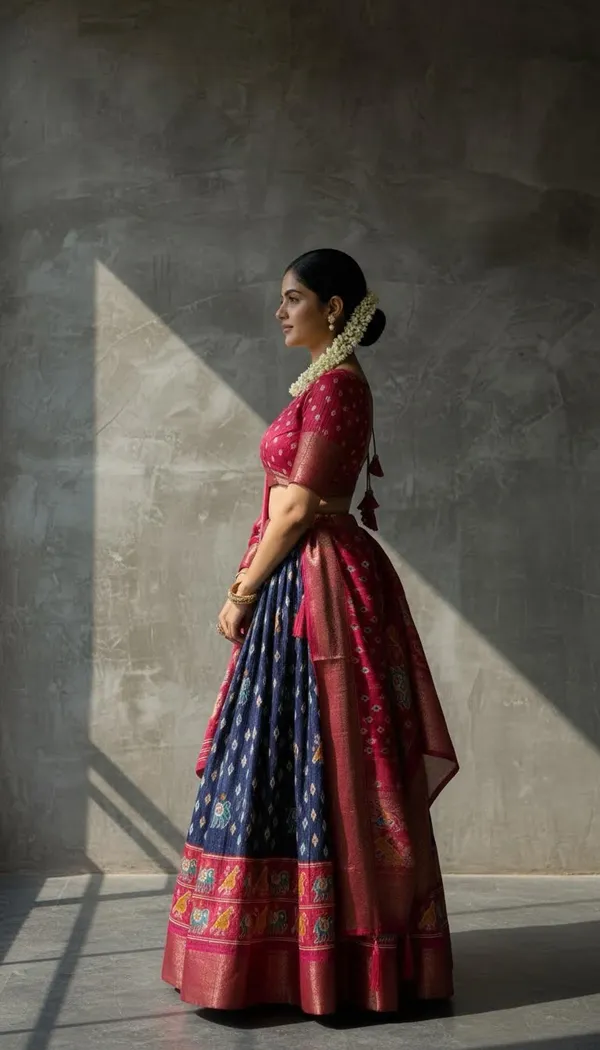 Blue_Dola_Silk_Jacquard_Jari_Lehenga_Choli_For_Women