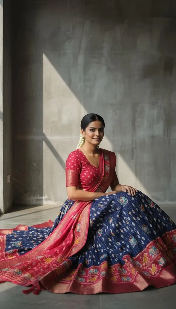 Blue_Dola_Silk_Jacquard_Jari_Lehenga_Choli_For_Women
