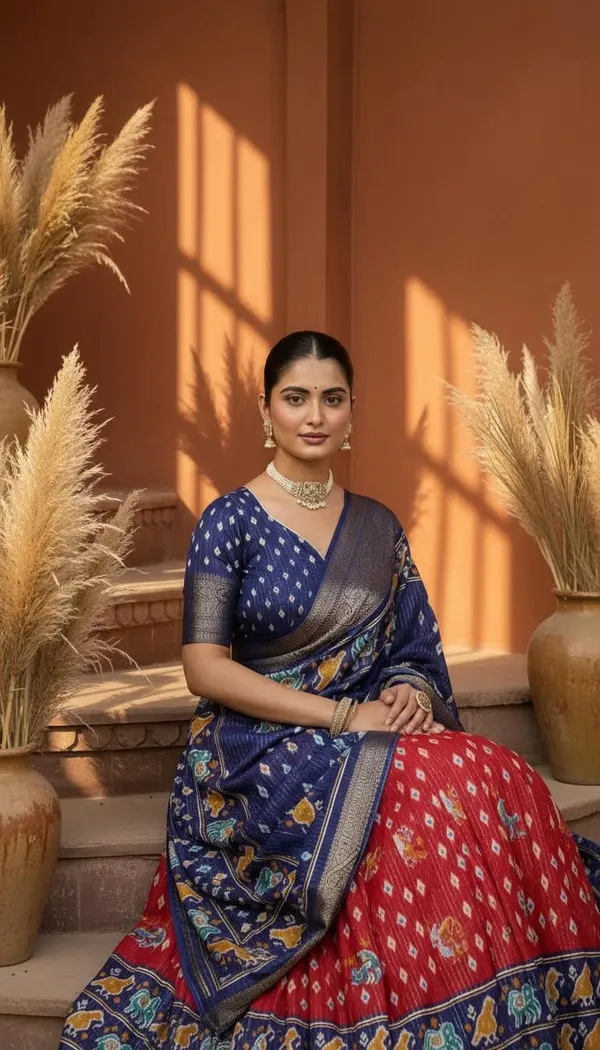 Red_Dola_Silk_Jacquard_Jari_Lehenga_Choli_For_Women