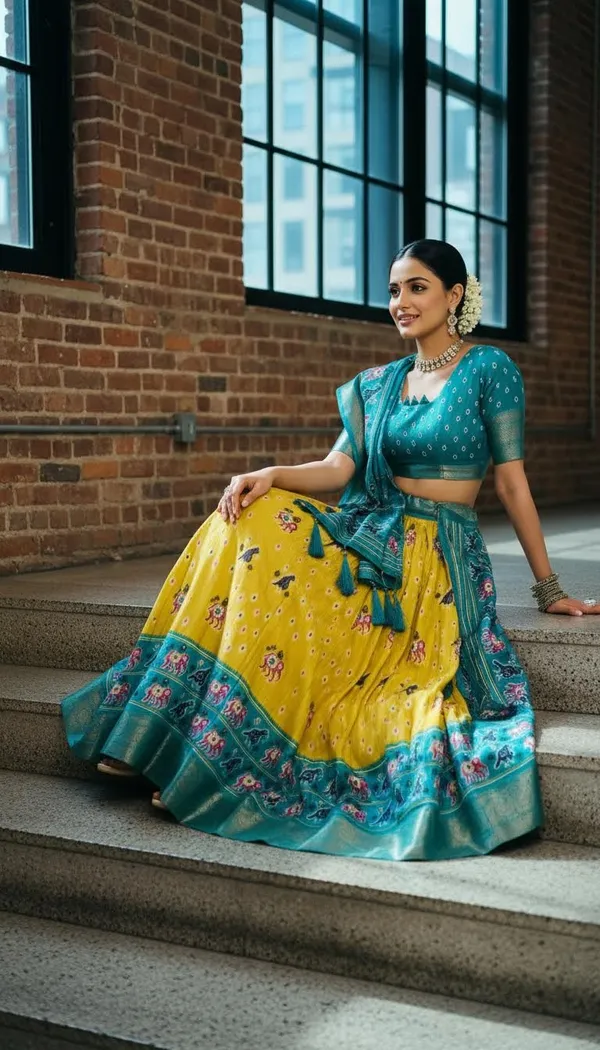 Yellow_Dola_Silk_Jacquard_Jari_Lehenga_Choli_For_Women