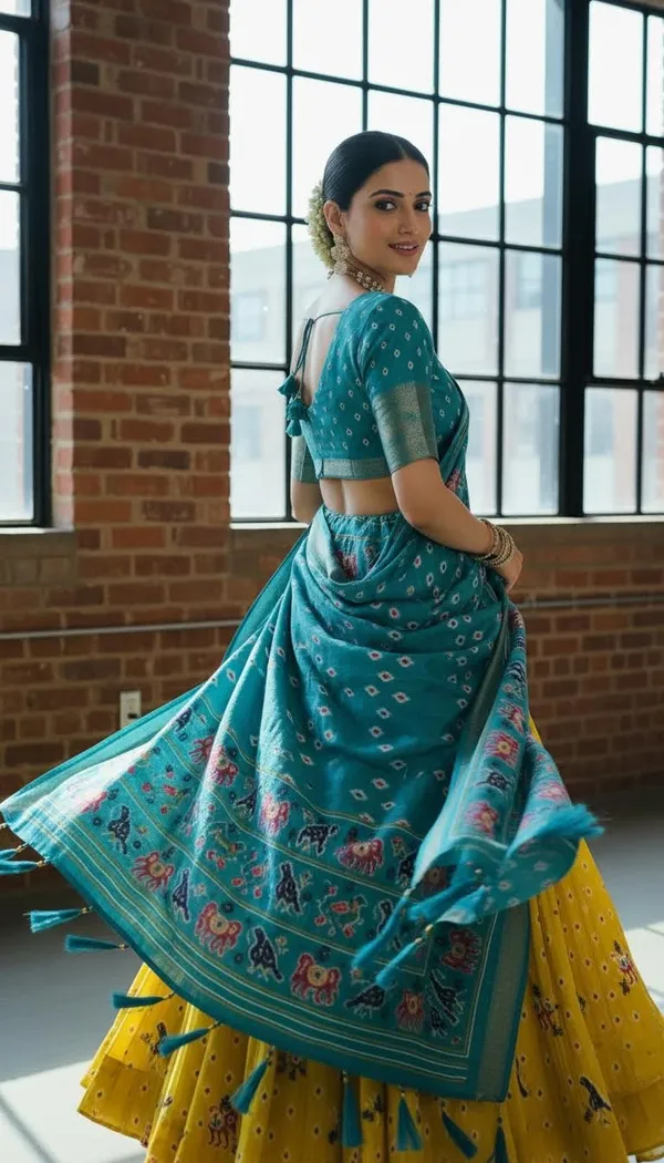 Yellow_Dola_Silk_Jacquard_Jari_Lehenga_Choli_For_Women