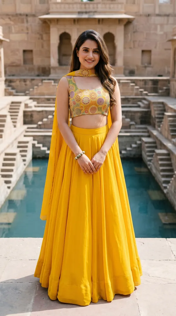 Yellow_Fox_Georgette_Embroidered_Flared_Lehenga_Choli_For_Women