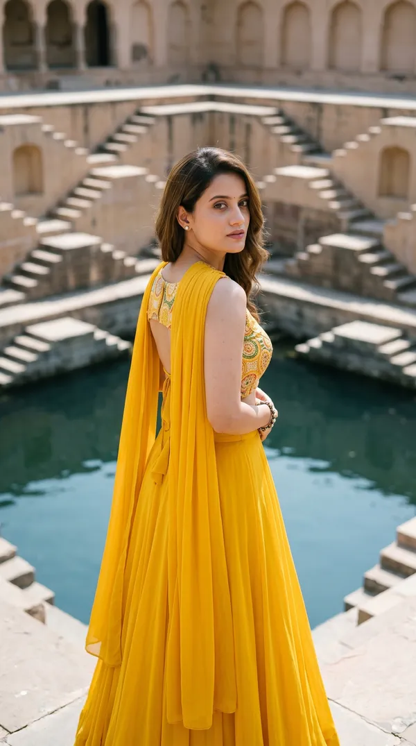 Yellow_Fox_Georgette_Embroidered_Flared_Lehenga_Choli_For_Women